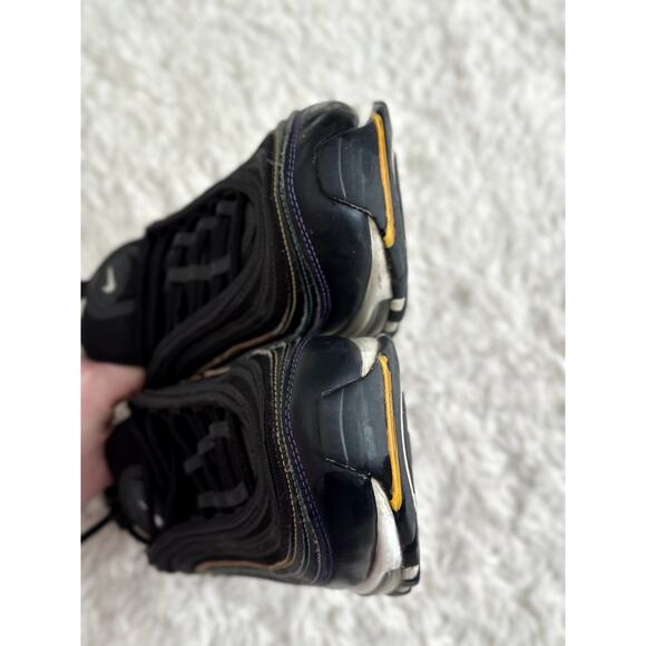 Nike 7.5 Women's Air Max 97 Multi Stitching Black White Purple CK0738-001 - Picture 4 of 7